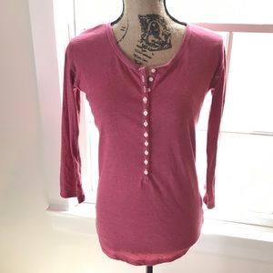 GAP - Pink buttoned shirt 3/4 sleeves